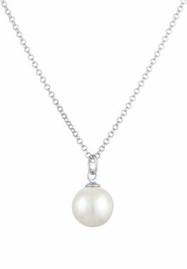 Nenalina Perlenkette Perlen Anhänger Rund Klassik 925 Silber