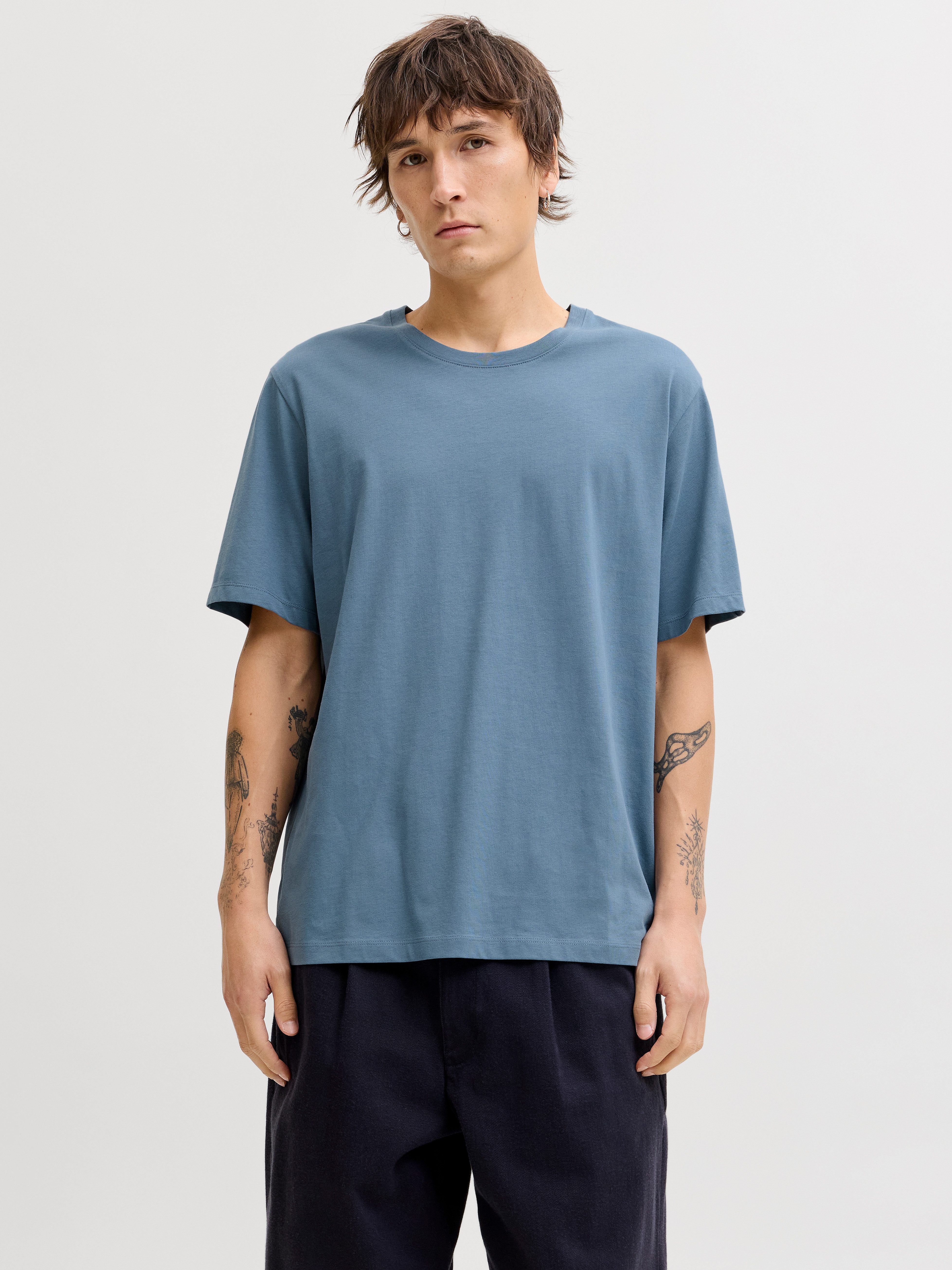 Jack & Jones Rundhalsshirt JJEORGANIC BASIC TEE SS O-NECK NOOS Baumwolle, regular fit