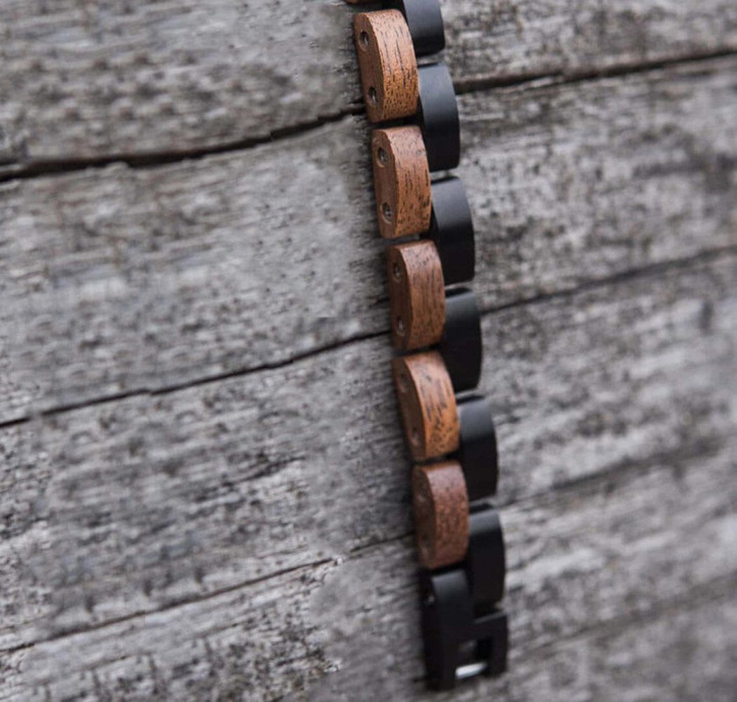 Holztick Bavaria Gliederarmband Elysium, schönes Armband aus Walnussholz günstig online kaufen