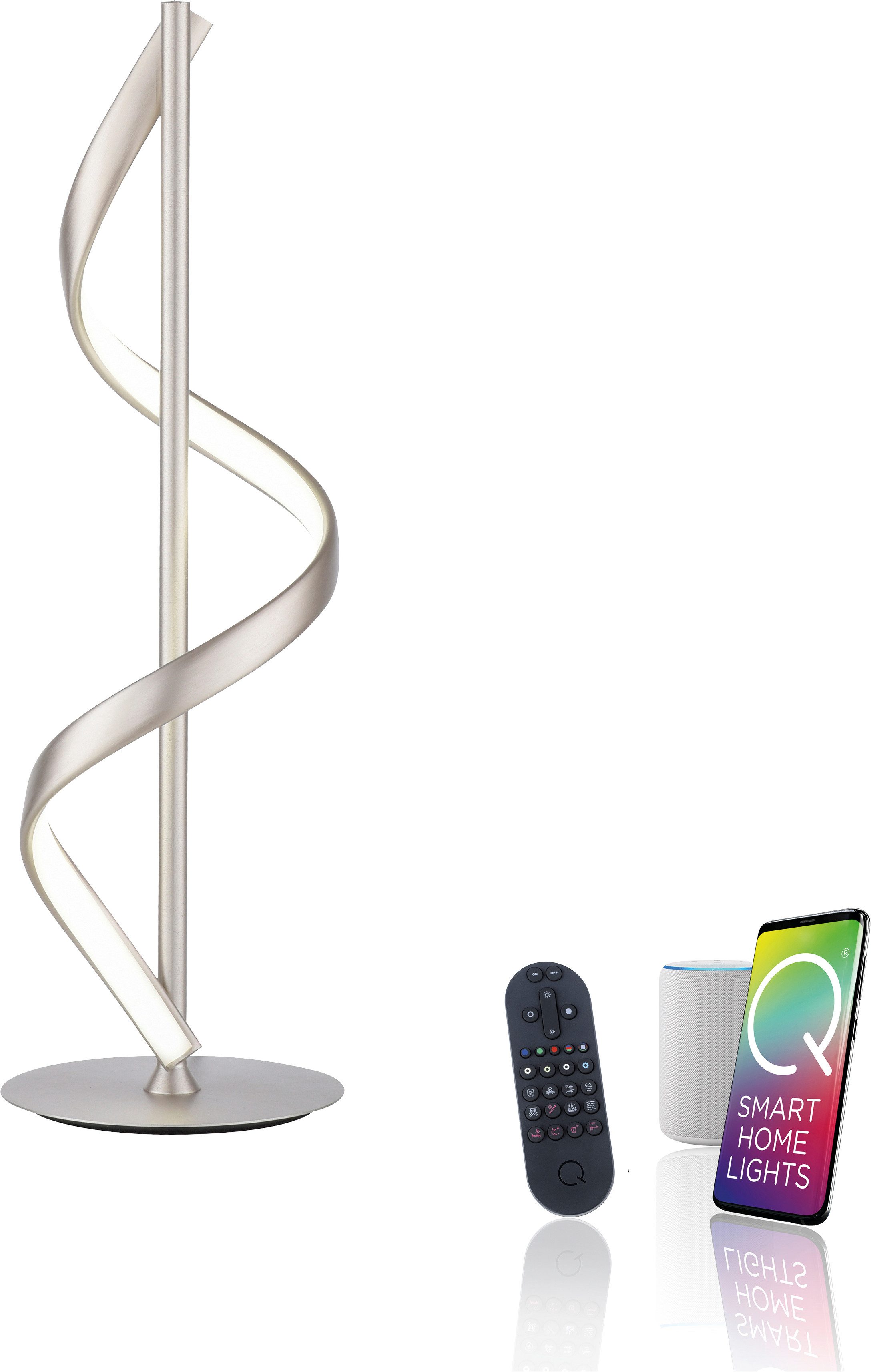 Neuhaus Q SMART HOME LIGHTS LED Tischleuchte Q-SWING, Smart Home, LED fest integriert, warmweiß - kaltweiß