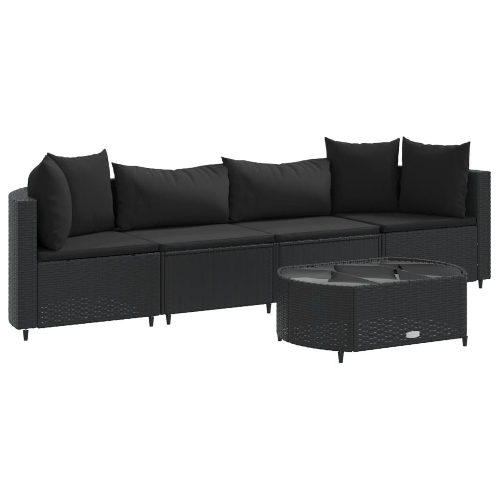 vidaXL Gartenlounge-Set 5-tlg. Garten-Sofagarnitur mit Kissen günstig online kaufen