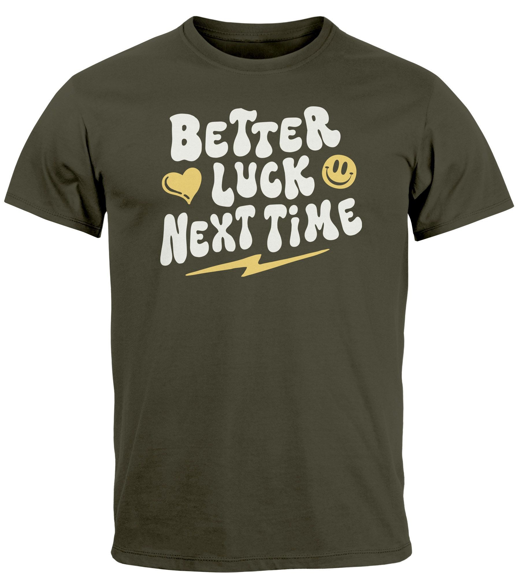 Neverless Print-Shirt Herren T-Shirt Spruch Better günstig online kaufen