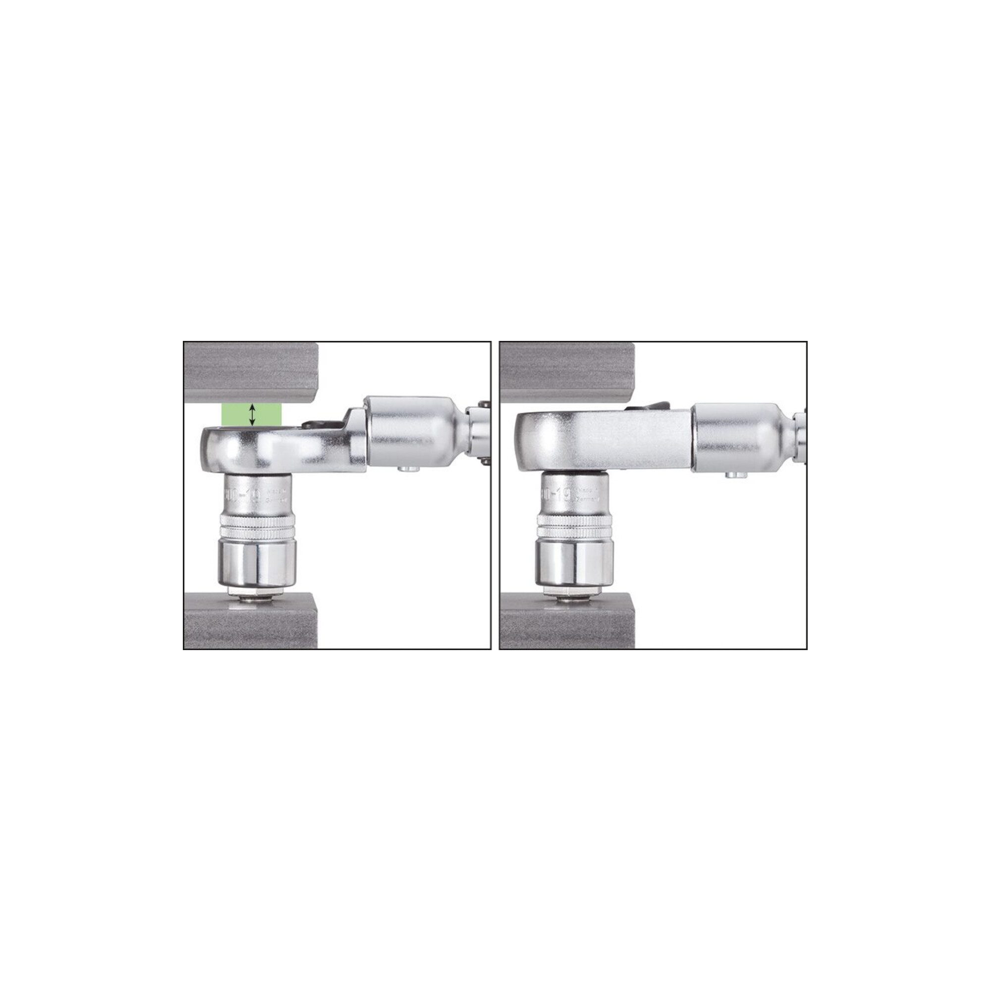 HAZET Schraube HAZET Einsteck-Umschaltknarre 6604-1 Einsteck-Vierkant 14 x 18 mm Vier