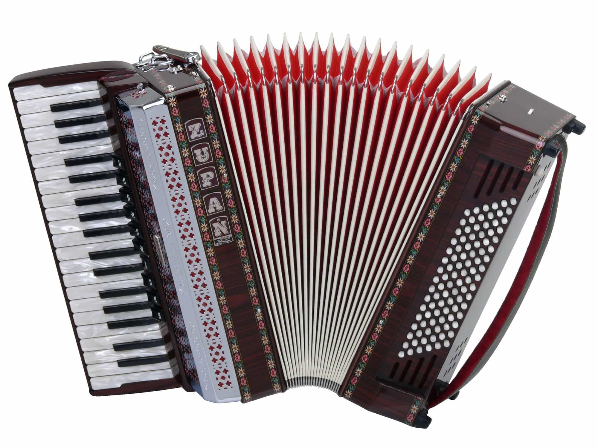 Knopf-Akkordeon IV 96/MH Akkordeon - 96 Bassknöpfe, 38 Diskanttasten, 4-chörig