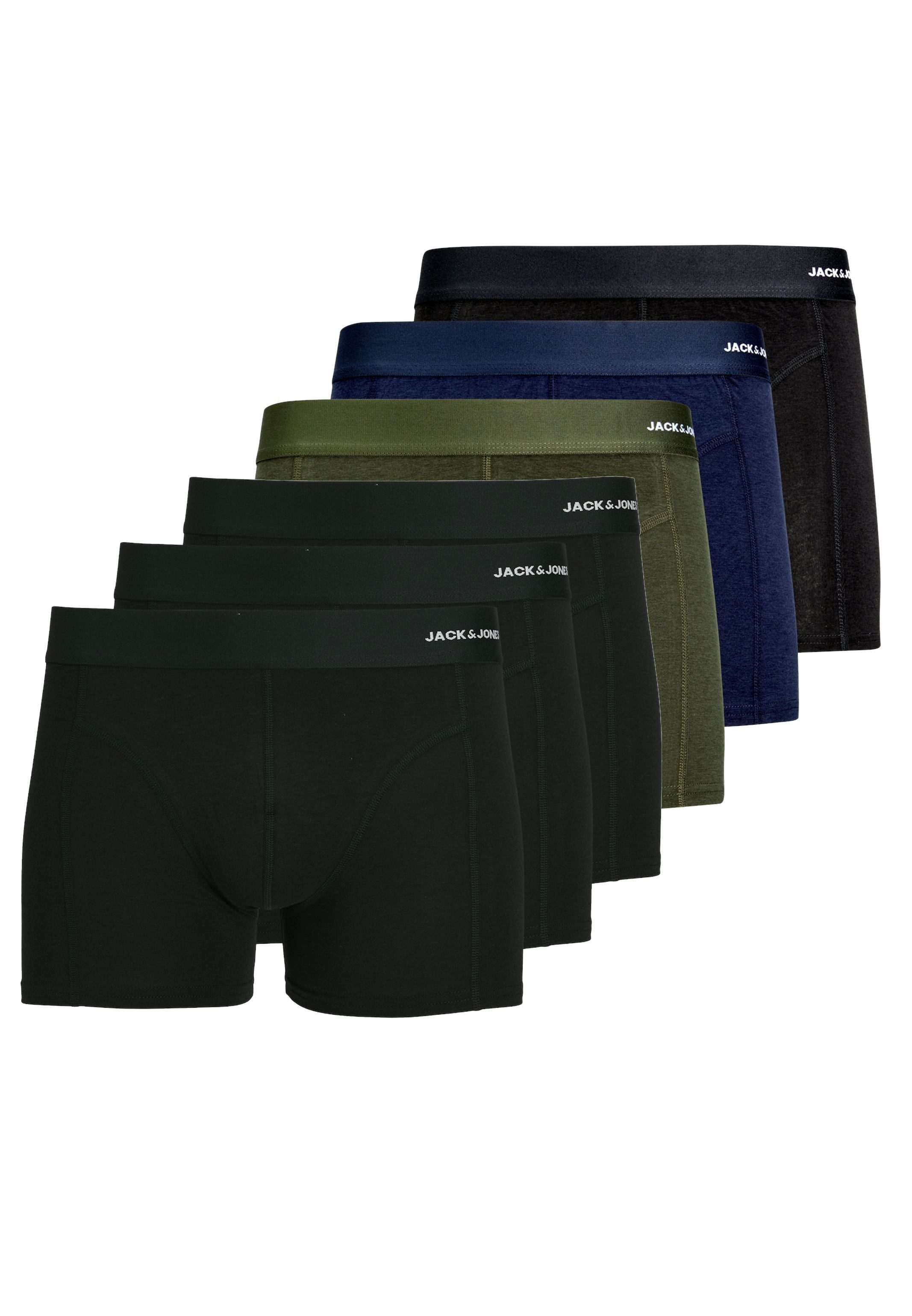 Jack & Jones Retro Boxer 6er Pack Jacbasic (Spar-Set) Retro Short / Pant - günstig online kaufen