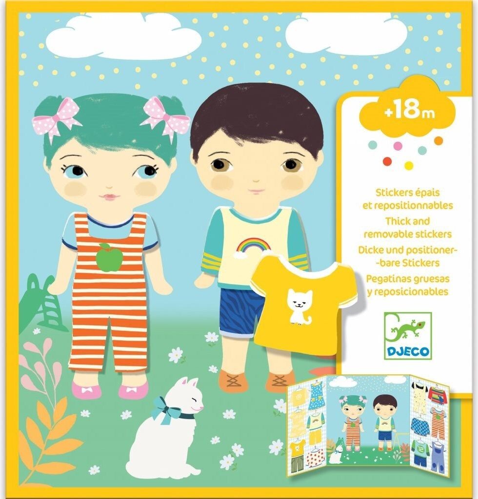 DJECO Aufkleber DECO PÅ Abnehmbare Aufkleber für die kleinsten Kinder