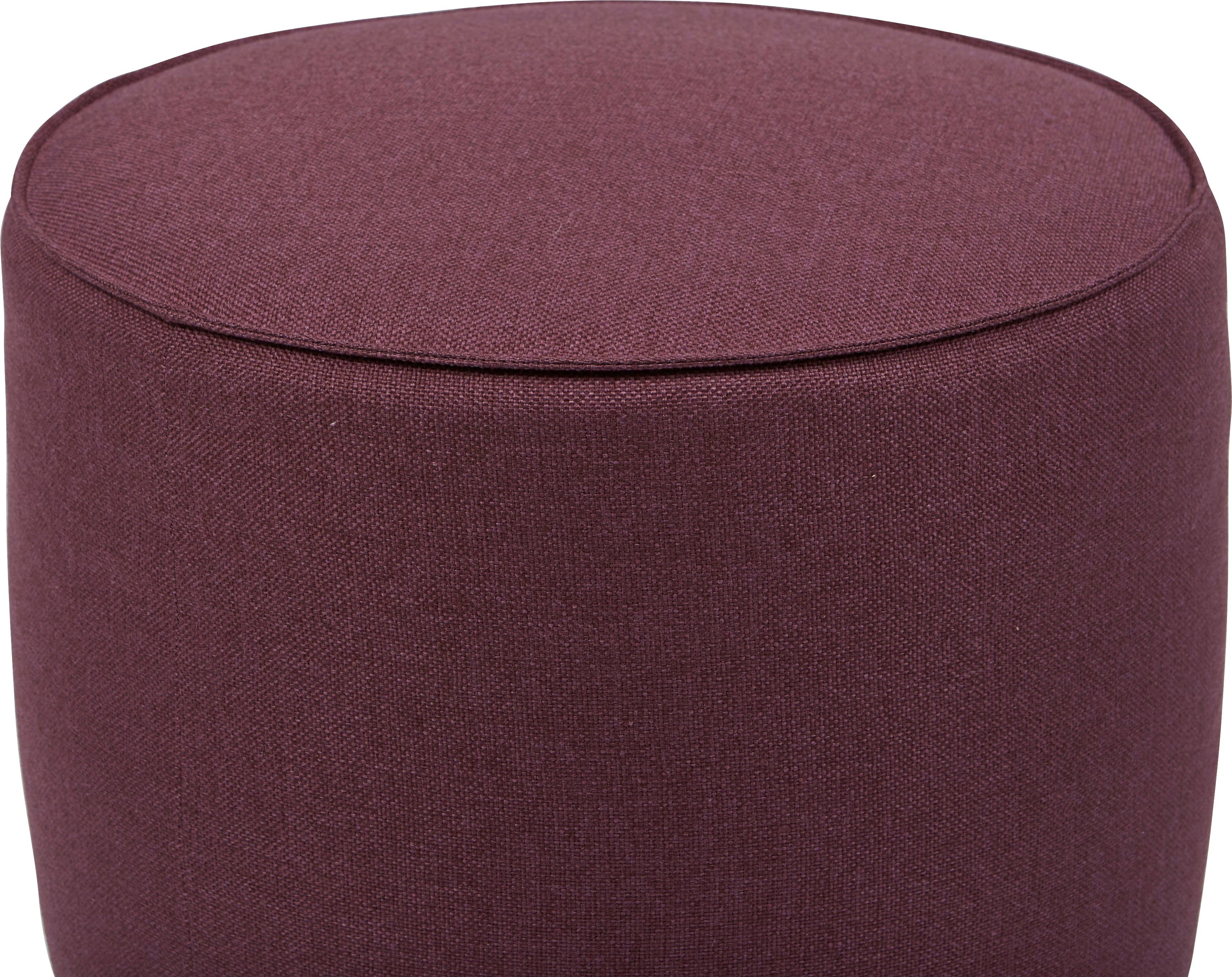 TOM TAILOR mit HOME Pouf DROP 50 ø CHIC, Kedernaht, cm