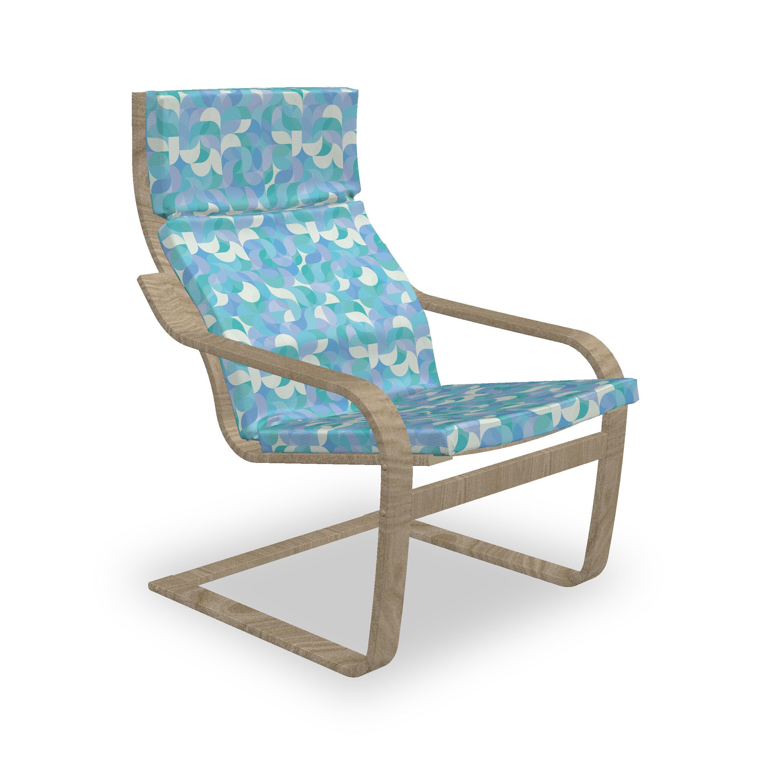 Abakuhaus Stuhlkissen Sitzkissen mit Stuhlkissen mit Hakenschlaufe und Reißverschluss, Geometrisch Modernes Mosaik-Motiv