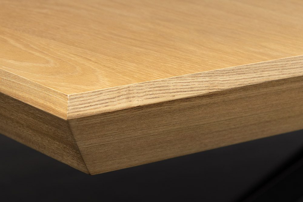 riess-ambiente Esstisch GIANT 200-320cm natur/schwarz - Eiche, Metall, ausziehbar, 14 Personen (Einzelartikel, 1-St), verlängerbarer Konferenztisch - ideal für  – Bild 5 von 5