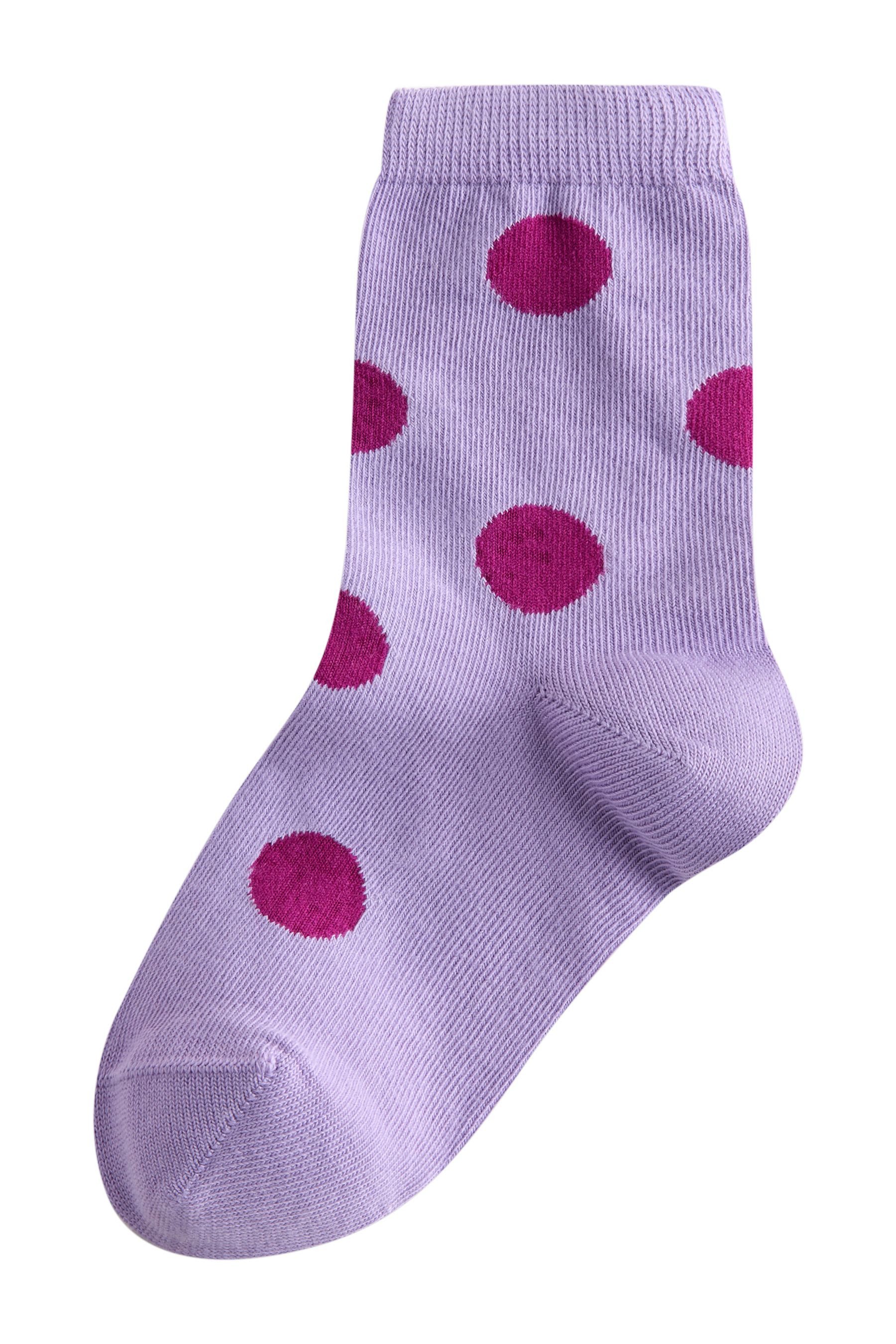 Next Kurzsocken Gepunktete Socken mit Baumwollanteil, 3er-Pack (3-Paar)