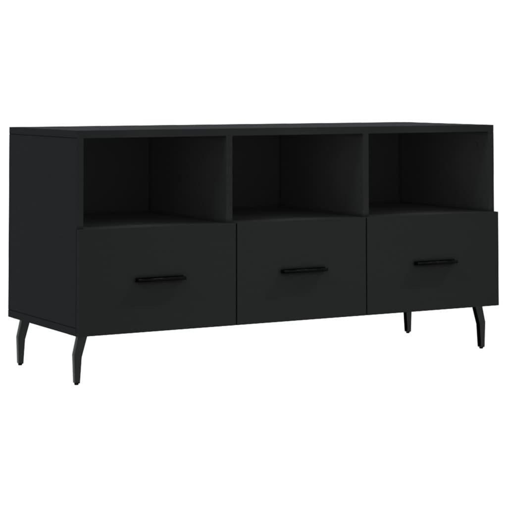 vidaXL TV-Schrank TV-Schrank Schwarz 102x36x50 cm Holzwerkstoff (1-St) günstig online kaufen