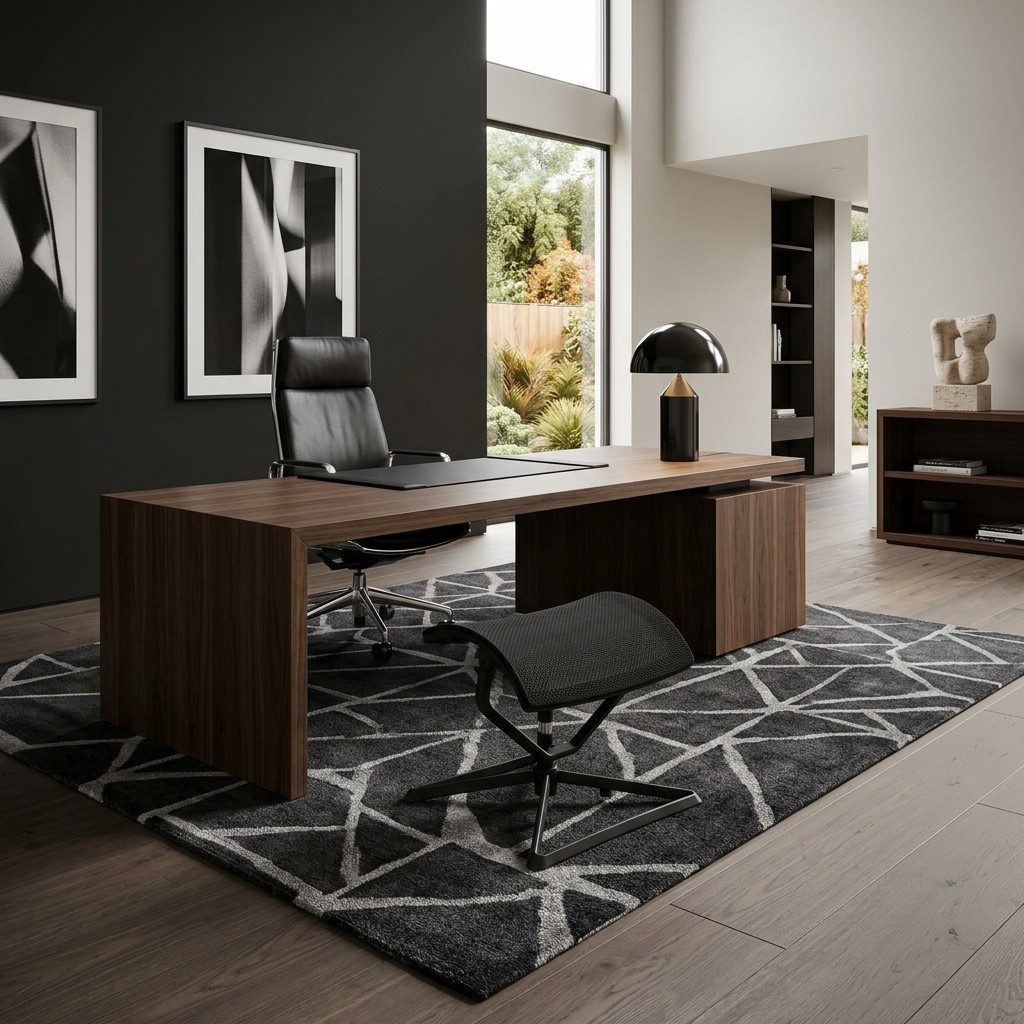 KADIMA DESIGN Fußhocker Fußauflage LEGpro OTTOMANN Beinauflage Stoffbezug für Büro Fußablage, höhenverstellbar Beinablage Schreibtisch