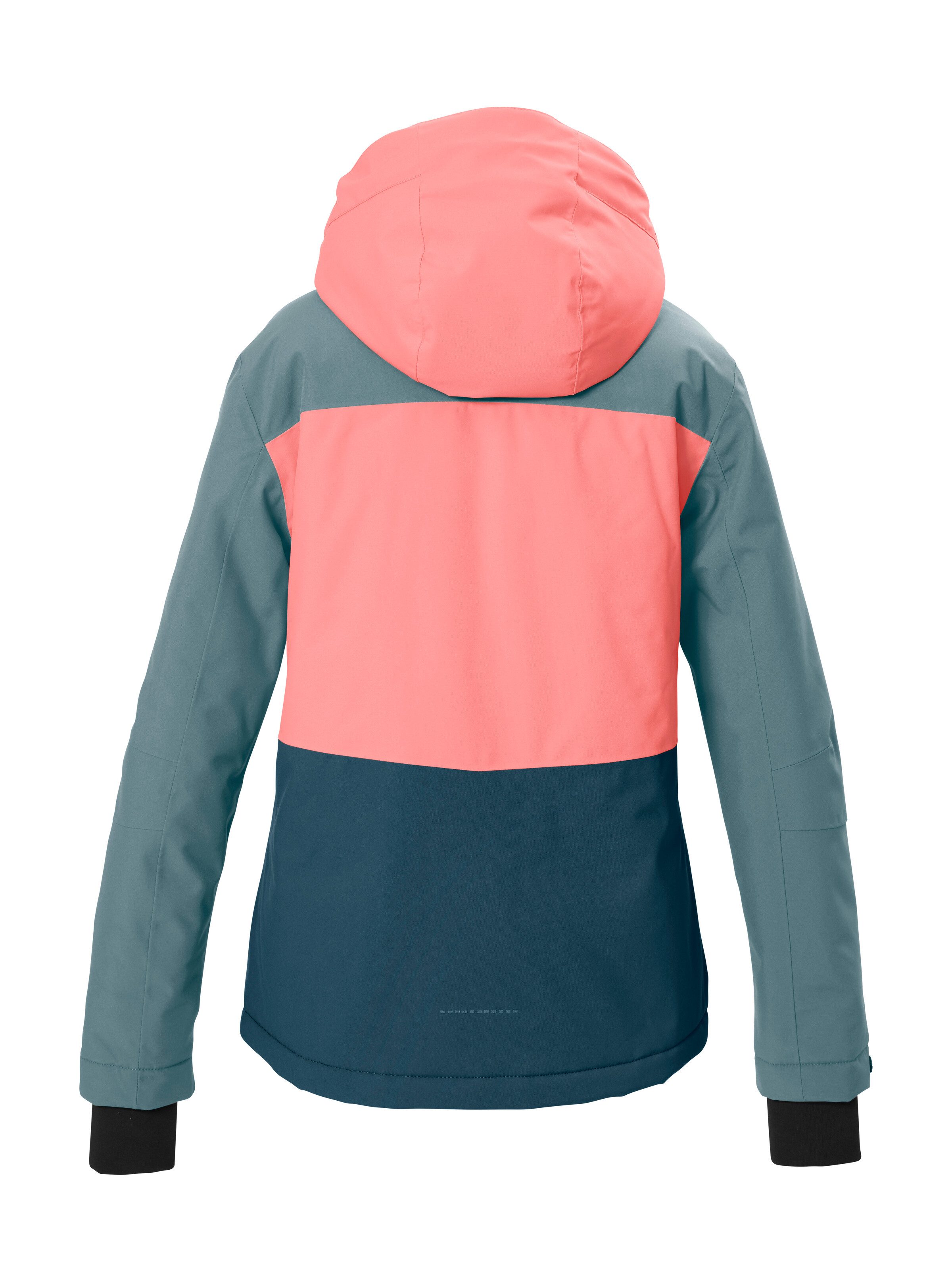 Killtec Skijacke KSW 191 GRLS SKI JCKT Wind- und wasserdichte Kinder Skijacke mit Colourblock Design