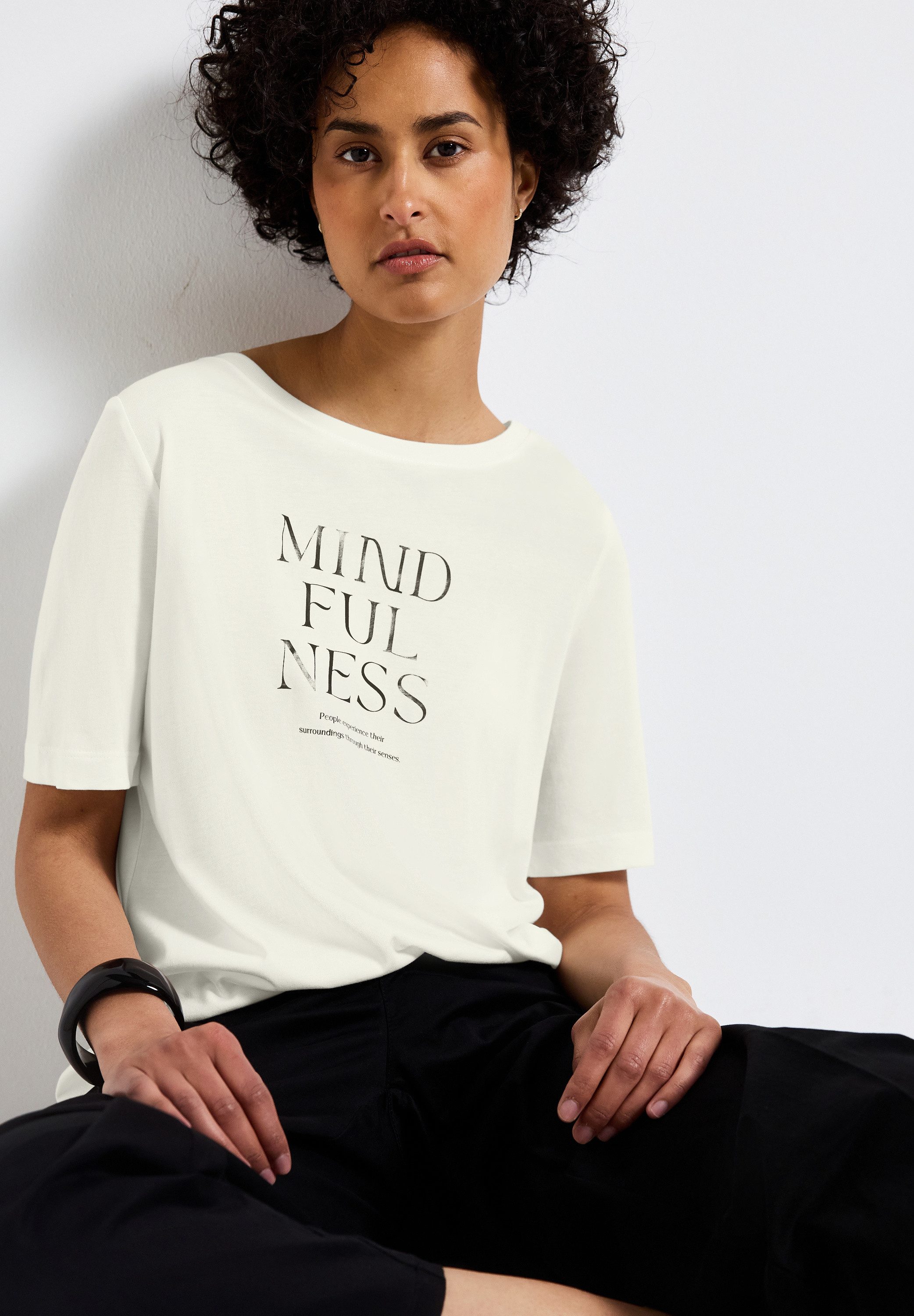 STREET ONE T-Shirt mit Schriftzug günstig online kaufen