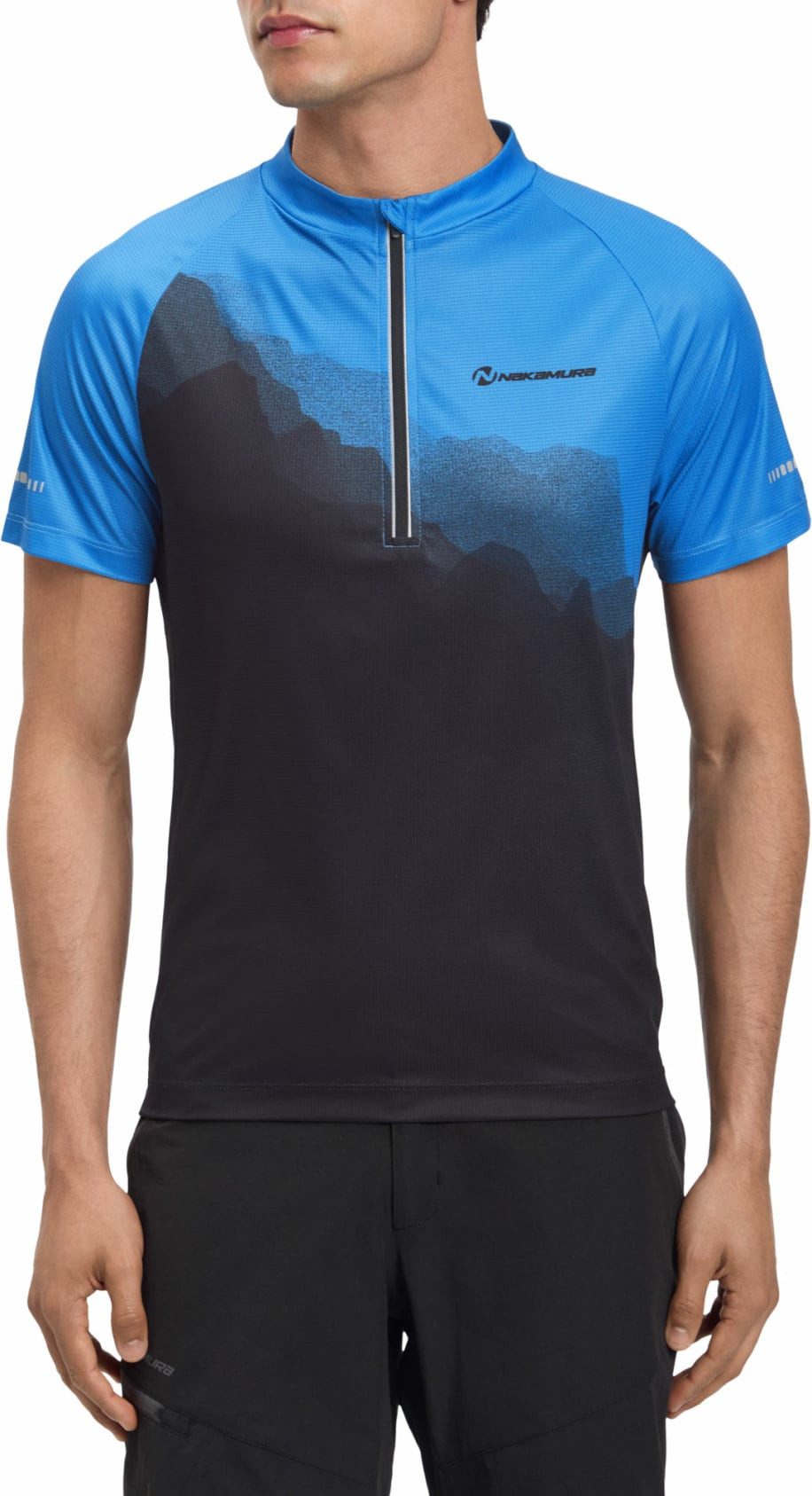 NAKAMURA Radtrikot He.-Fahrrad-Trikot Tibo II M GREEN LIME/BLACK/BLU