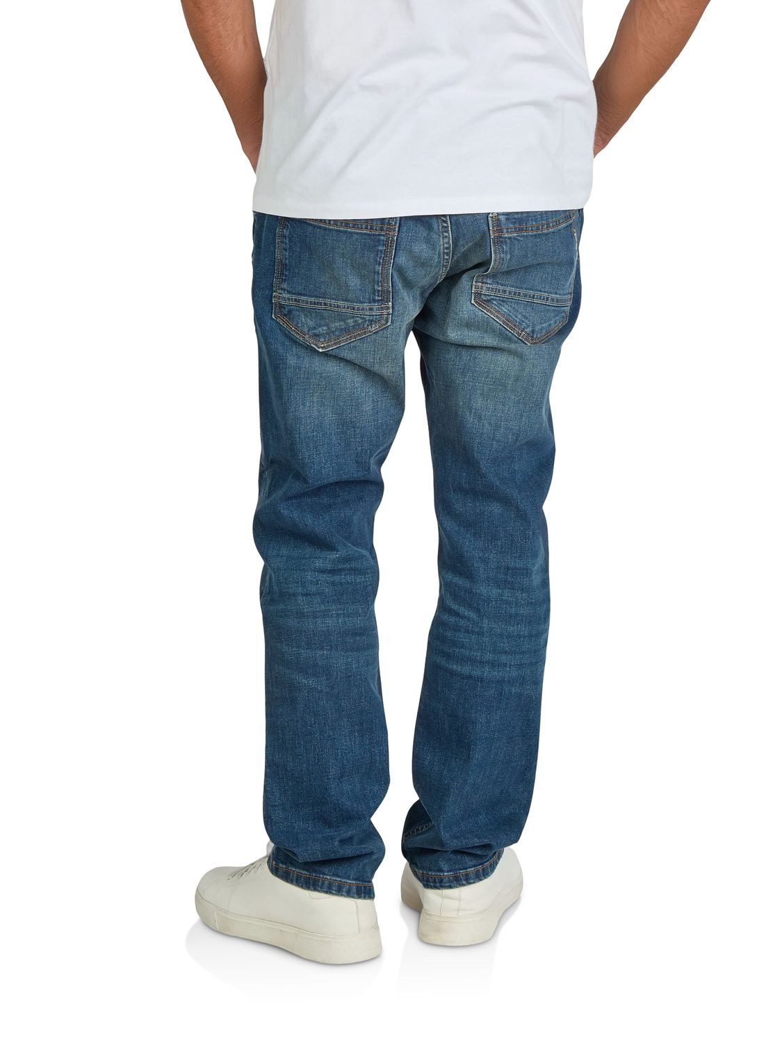 TOM TAILOR Straight-Jeans Herren Jeanshose Marvin Regular Fit Denim Hose mi günstig online kaufen