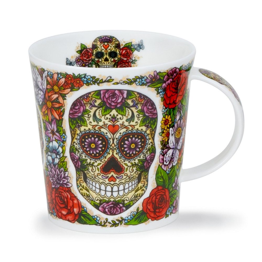 Dunoon Tasse Dia de Muertos No Hat Lomond 0,32 l Fine Bone China Porzellan, 1-tlg.