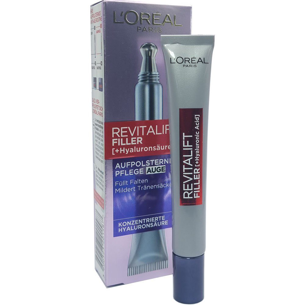 L'ORÉAL PARIS Anti-Aging-Augencreme Revitalift Filler Aufpolsternde Augenpflege, 15ml