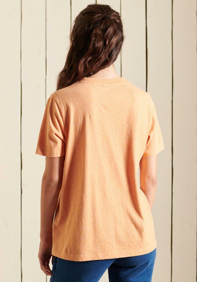 Logo Vintage peach Superdry Bio-Baumwolle T-Shirt aus T-Shirt