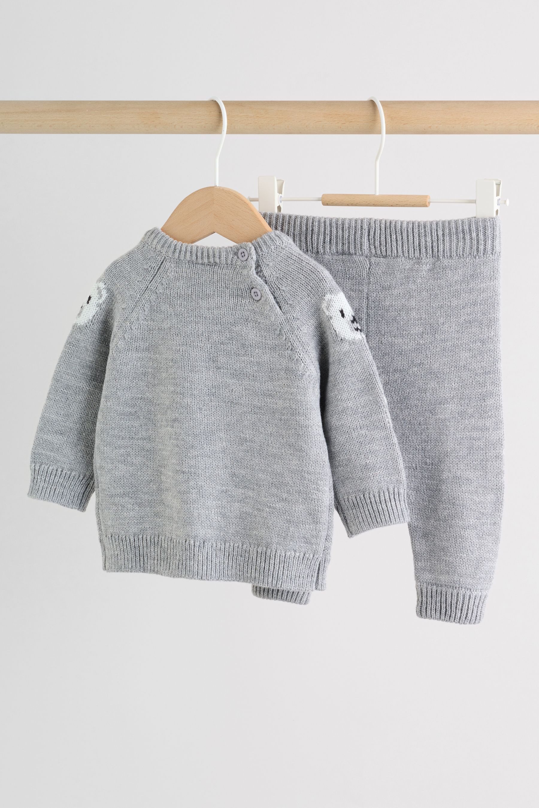 Next Top & Leggings Gestricktes Baby-Set mit Pullover und Leggings (2-tlg)