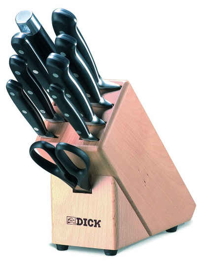F. DICK Messerblock F. DICK Holzmesserblock Premier Plus 9-teilig Messerblock inkl.