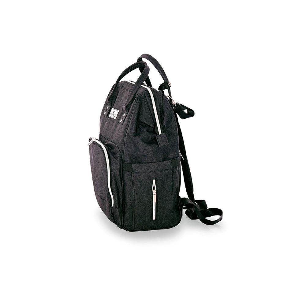 Innenfach Rucksack (1-tlg), Reißverschluss Lorelli Wickeltasche Tina schwarz Wickelunterlage Kinderwagentasche