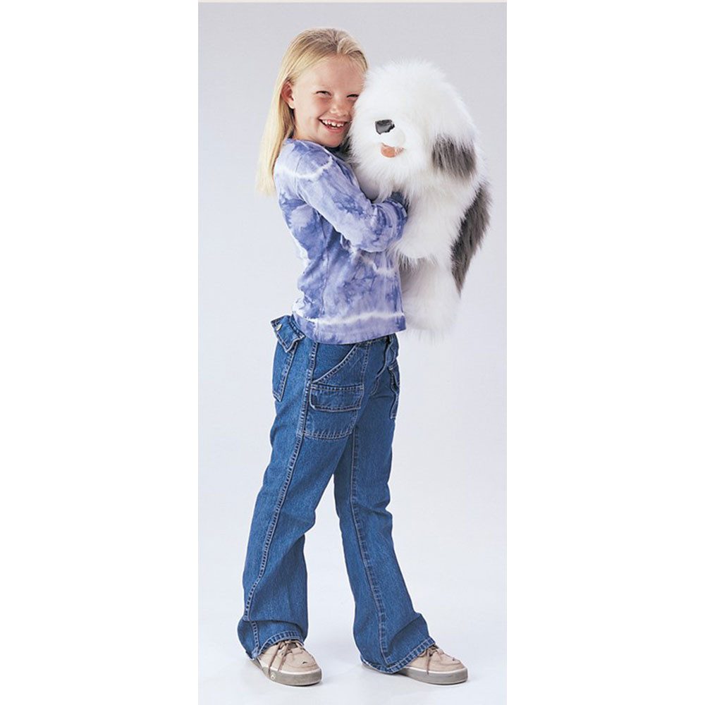 Folkmanis Handpuppen Handpuppe Folkmanis Handpuppe Hund Bobtail 2029 (Packung)