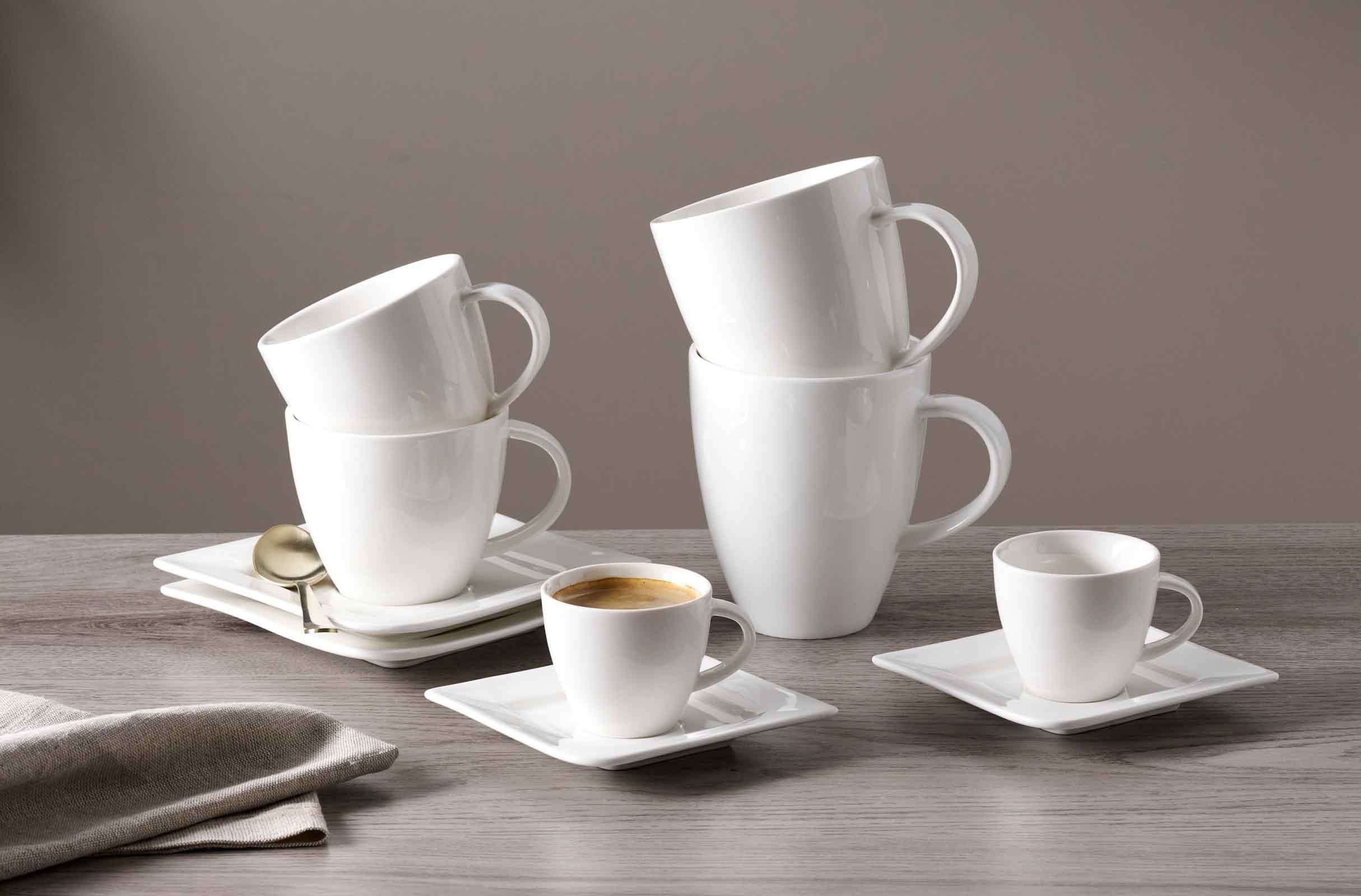 Ritzenhoff & Breker Becher Melodie Henkelbecher 300 ml 6er Set, 6-tlg., Porzellan