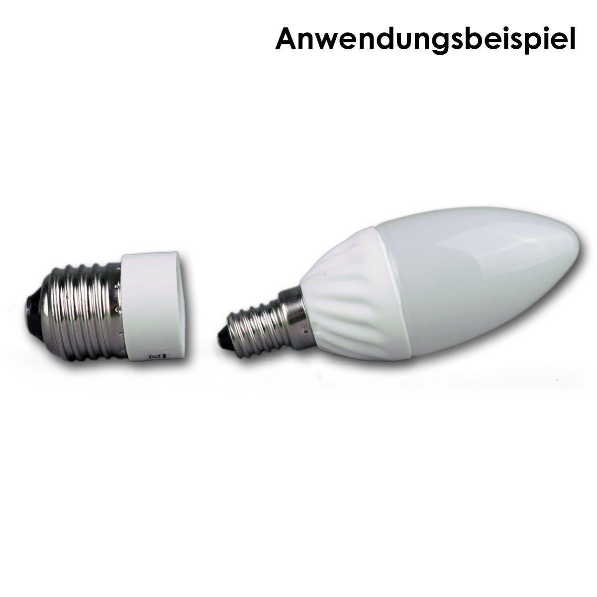 world-trading-net Lampenfassung Lampenfassung Adapter E27 auf E14 Fassung – Bild 4 von 5