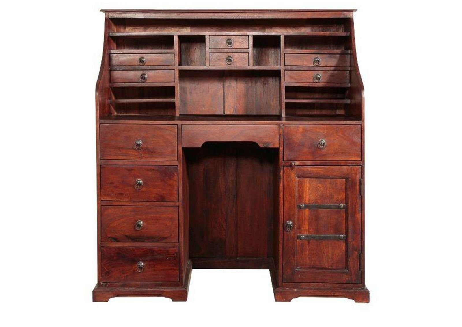 Massivmoebel24 Schreibtisch OXFORD (Sekretär Akazie 128x58x138 günstig online kaufen