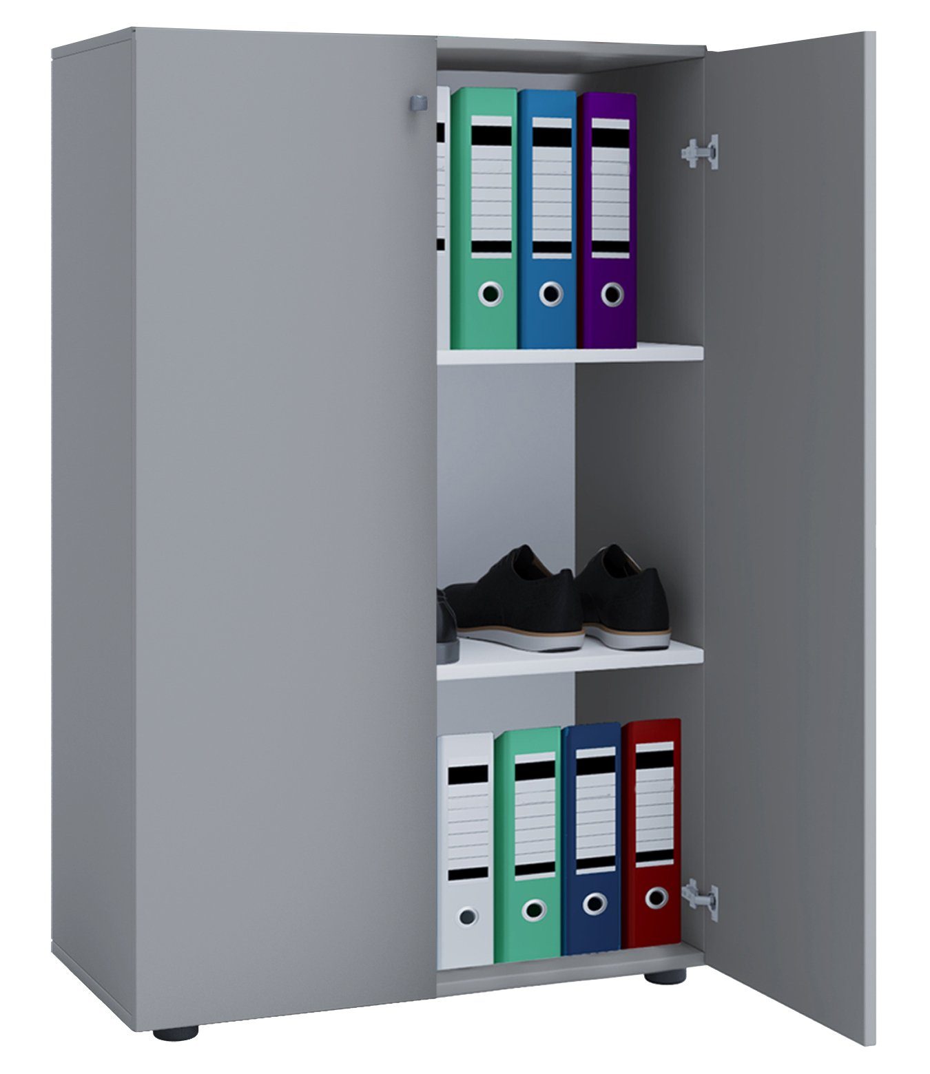 VCM Aktenschrank Lona Aktenschrank B. 70 x T. 40 x H. 111 cm Geschlossener Stauraum für Akten und Ordner, für Büro und Homeoffice