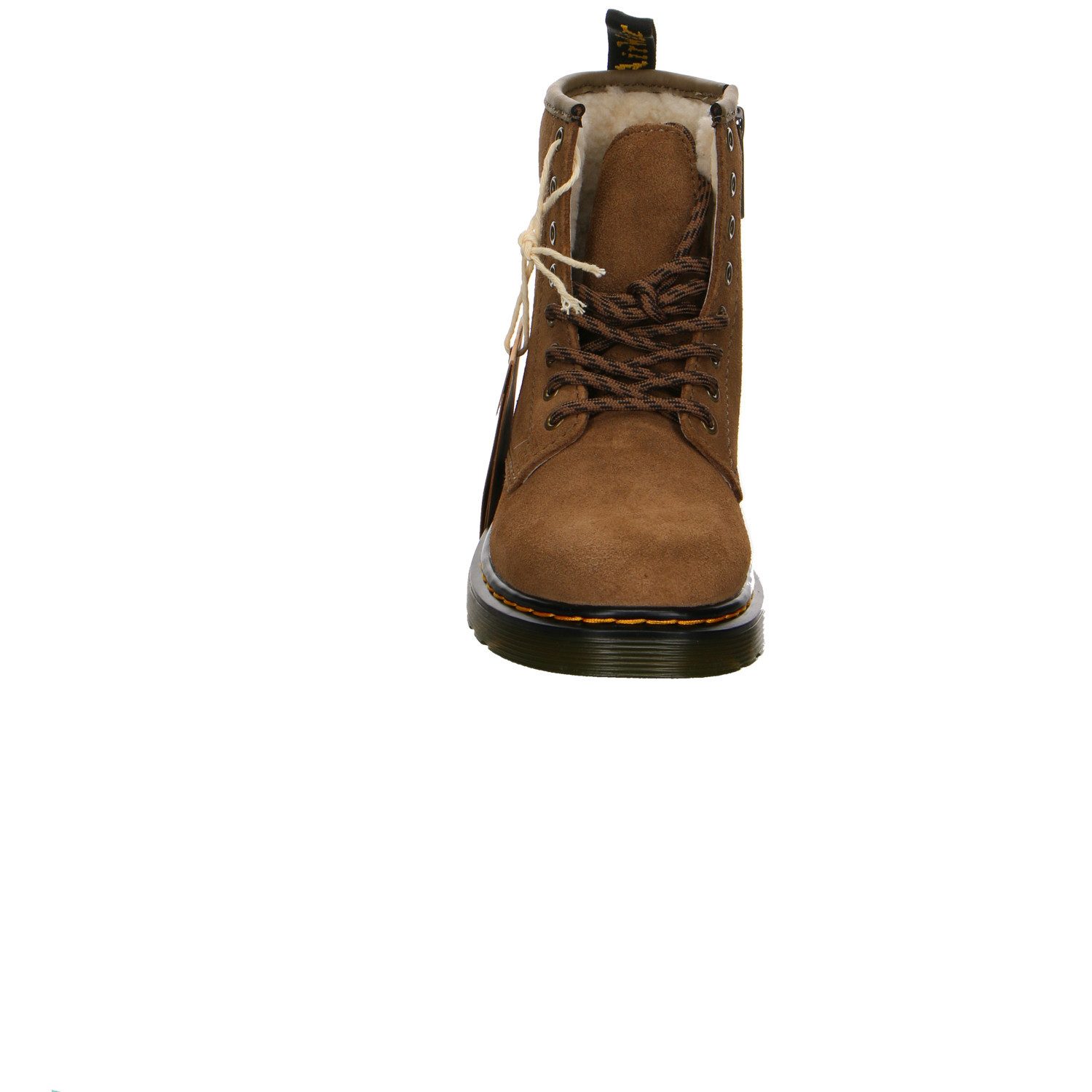 DR. MARTENS Dr. Martens 1460 Velour Schnürstiefel Winter Junge braun Winterstiefelette