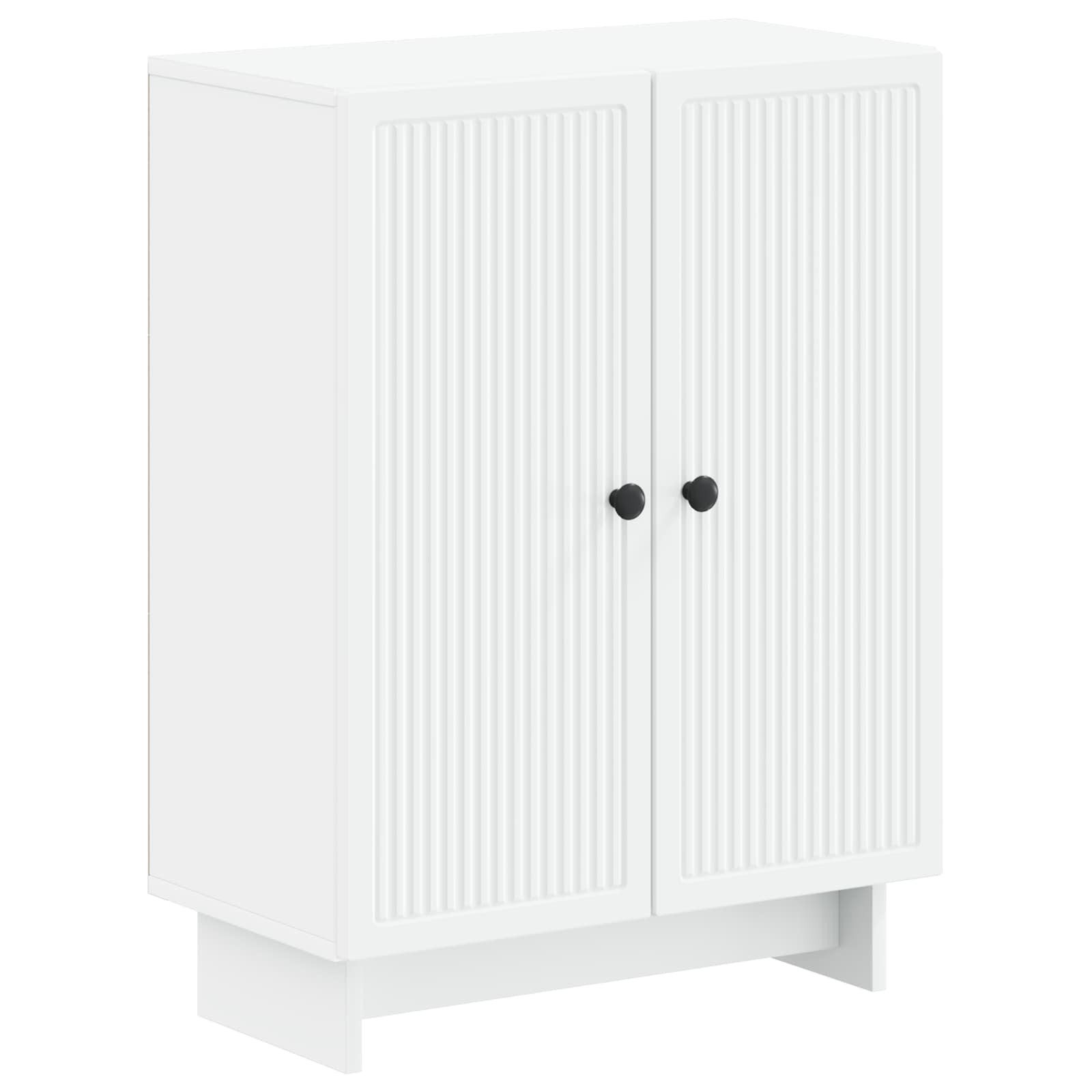 vidaXL Badezimmerspiegelschrank Badezimmer Aufbewahrungsschrank EDE Weiß 59,5 x 31 x 80 cm