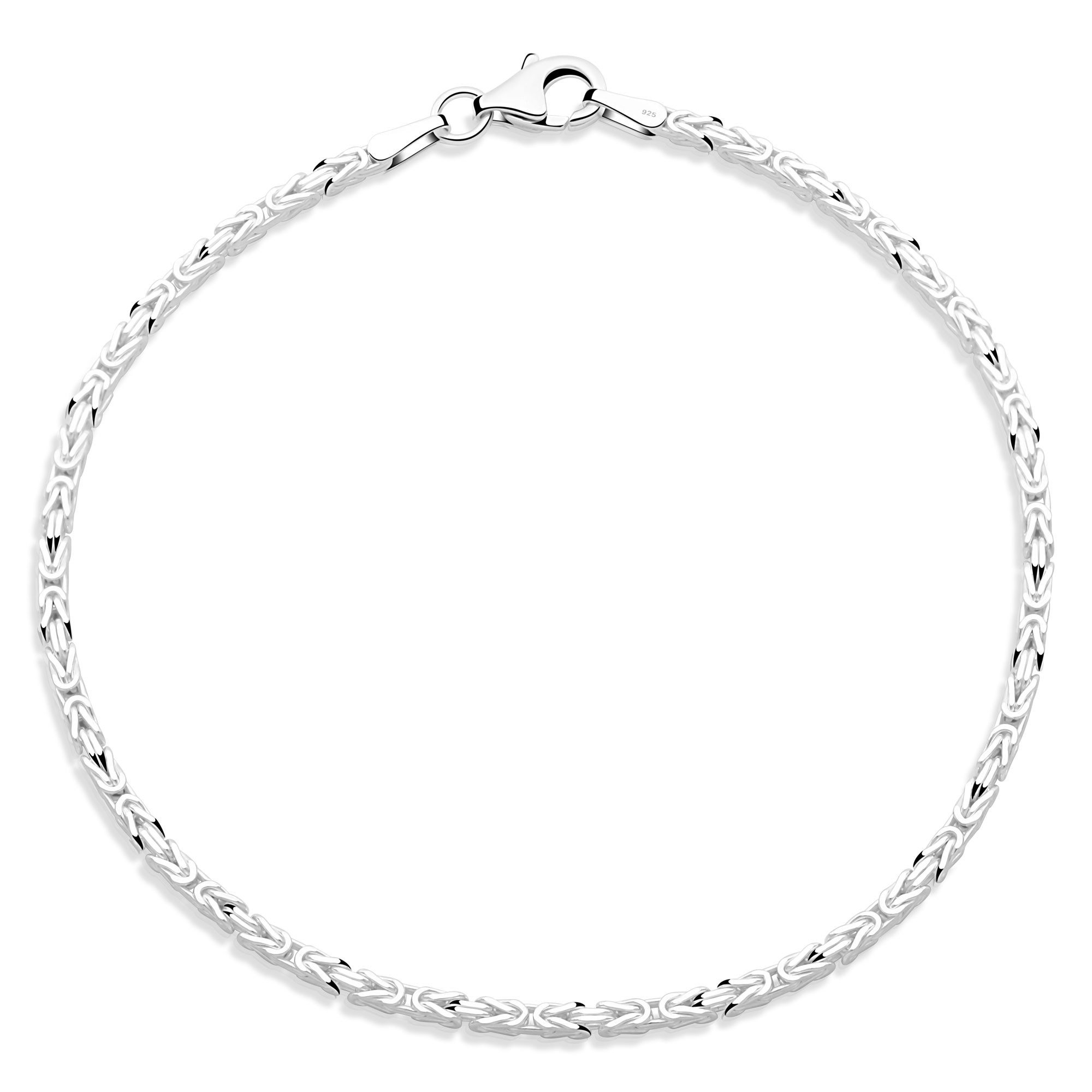 Tony Fein Silberkette Königsarmband 1,8mm Vierkant günstig online kaufen