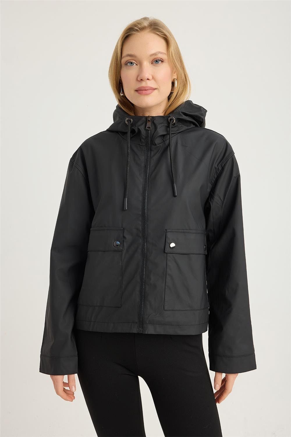 HomeStore Trenchcoat Windjacke mit Kapuze