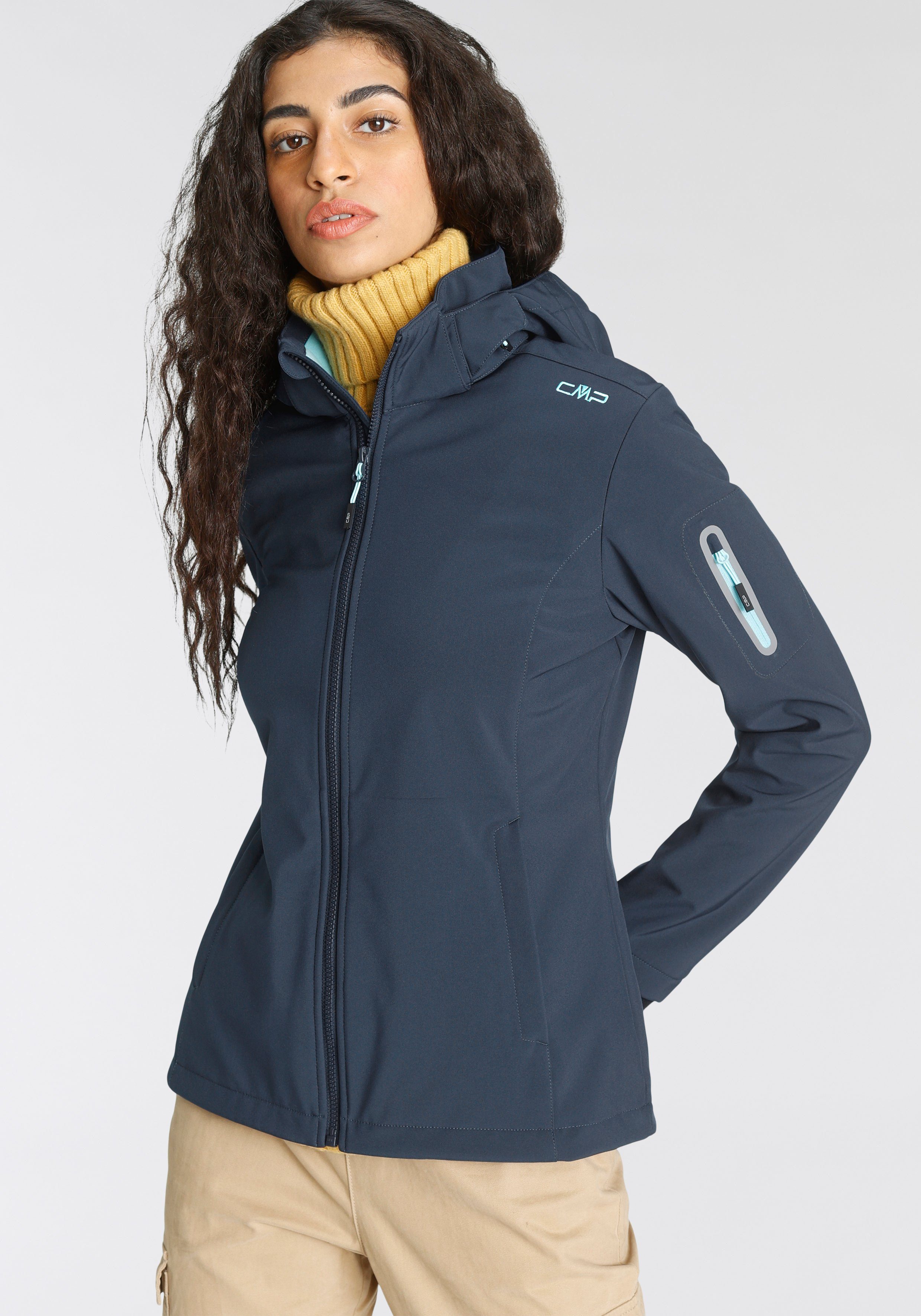 CMP marine Winddicht & & Atmungsaktiv Softshelljacke Wasserabweisend