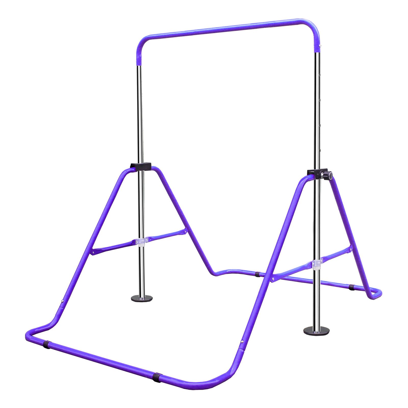 FANNOU Turnreck Kinder Gymnastik Reckstange mit Fitnessmatte, 5 verstellbare Höhen, 89cm-99cm-109.2cm-119.3cm-129.5cm