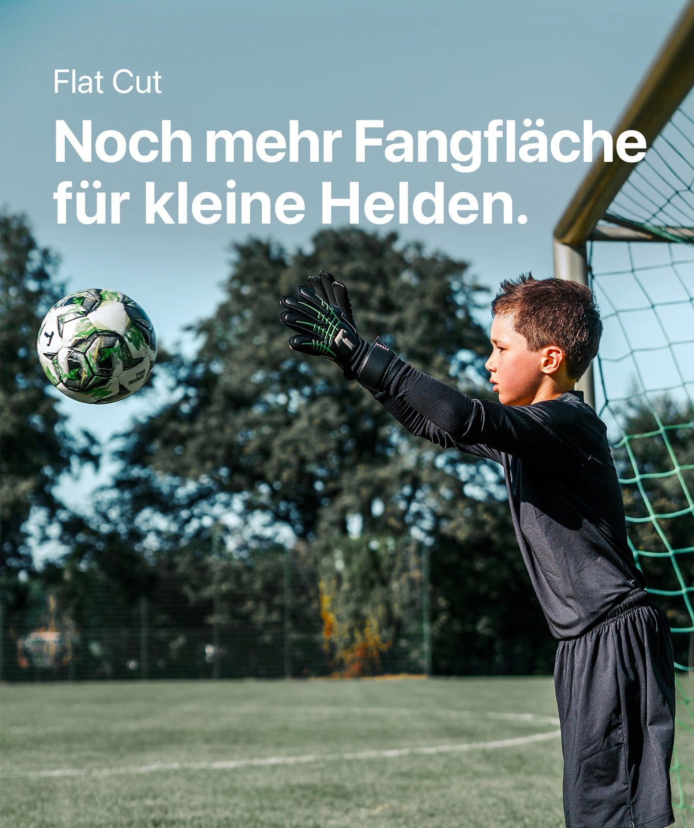 T1TAN Torwarthandschuhe Torwarthandschuhe Kinder Fluo Beast 3.0