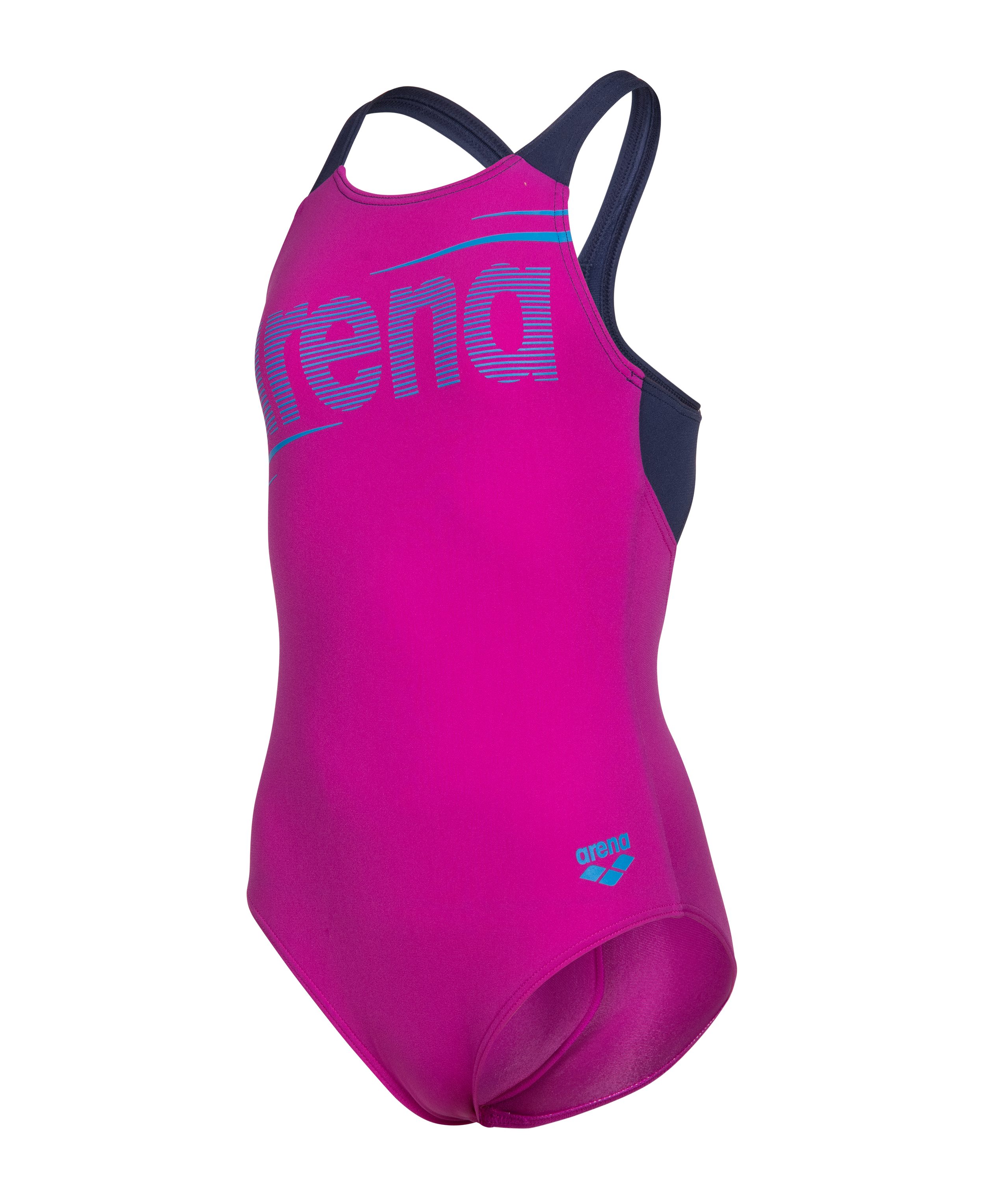 Arena Badeanzug G ARENA BOLD SWIMSUIT V BACK hohe Chlorbeständigkeit, schnelltrocknendes Material, UV-Schutz UPF50+