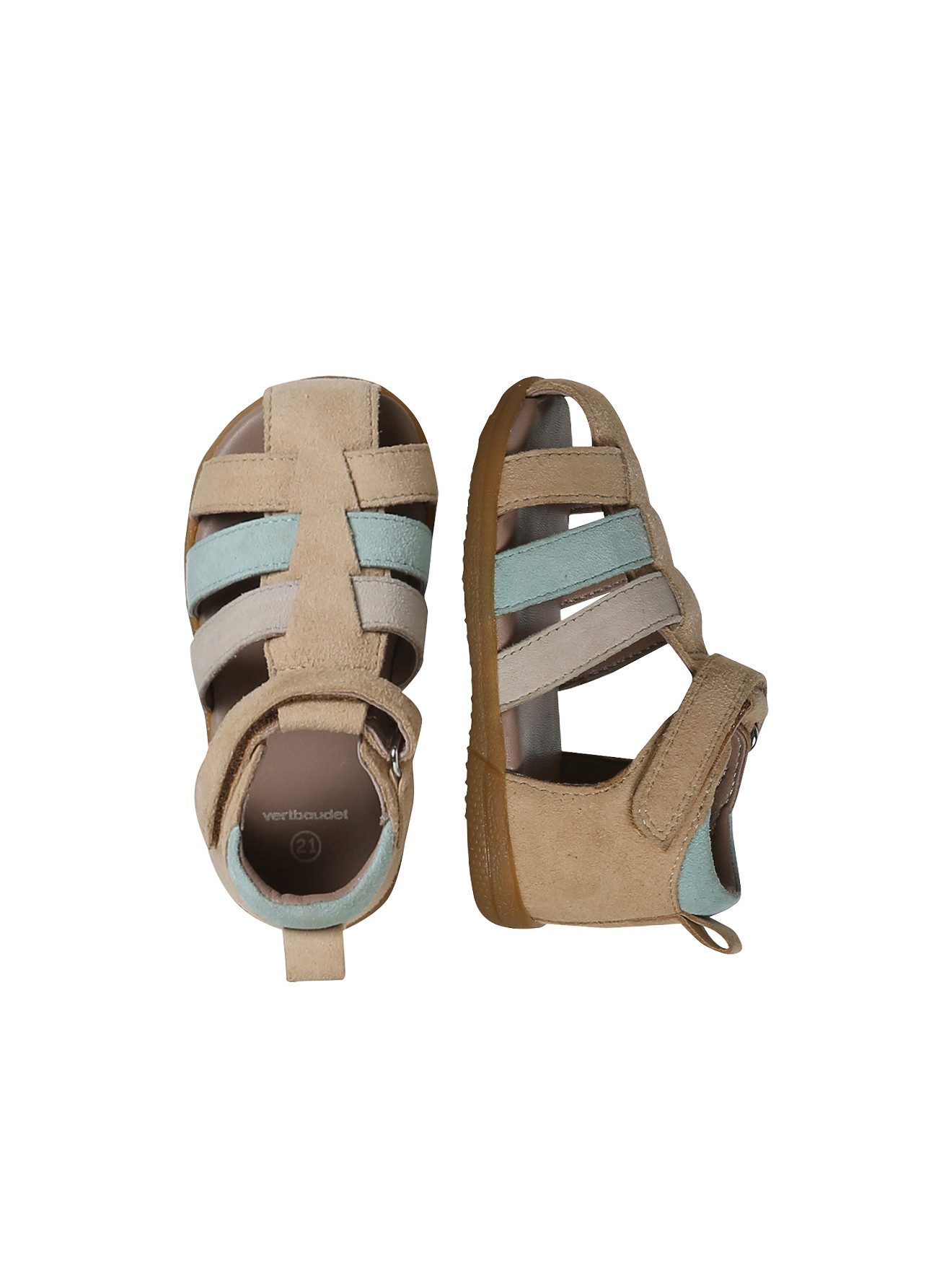vertbaudet Jungen Baby Lauflern-Sandalen Krabbelschuh