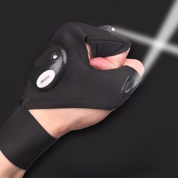 Dsen Angelhandschuhe LED Ultra Bright Taschenlampe Handschuhe,USB-Leuchthandschuhe