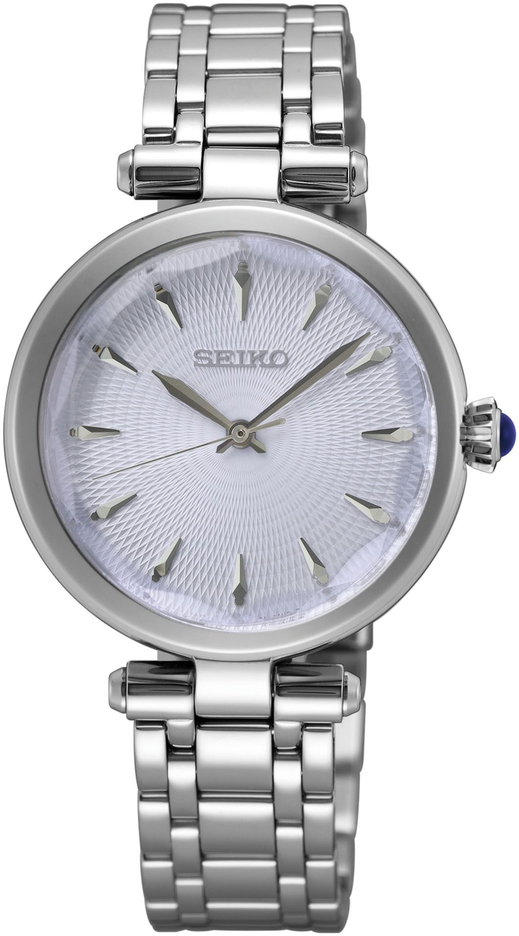 Seiko Quarzuhr SRZ553P1, Armbanduhr, Damenuhr, Edelstahlarmband, günstig online kaufen