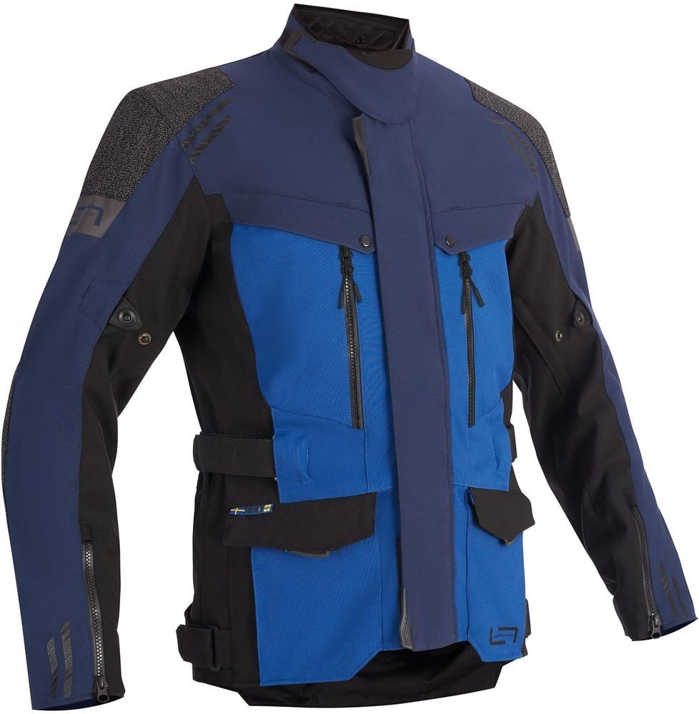 Lindstrands Motorradjacke Textile Jacket Storbo Blue Black