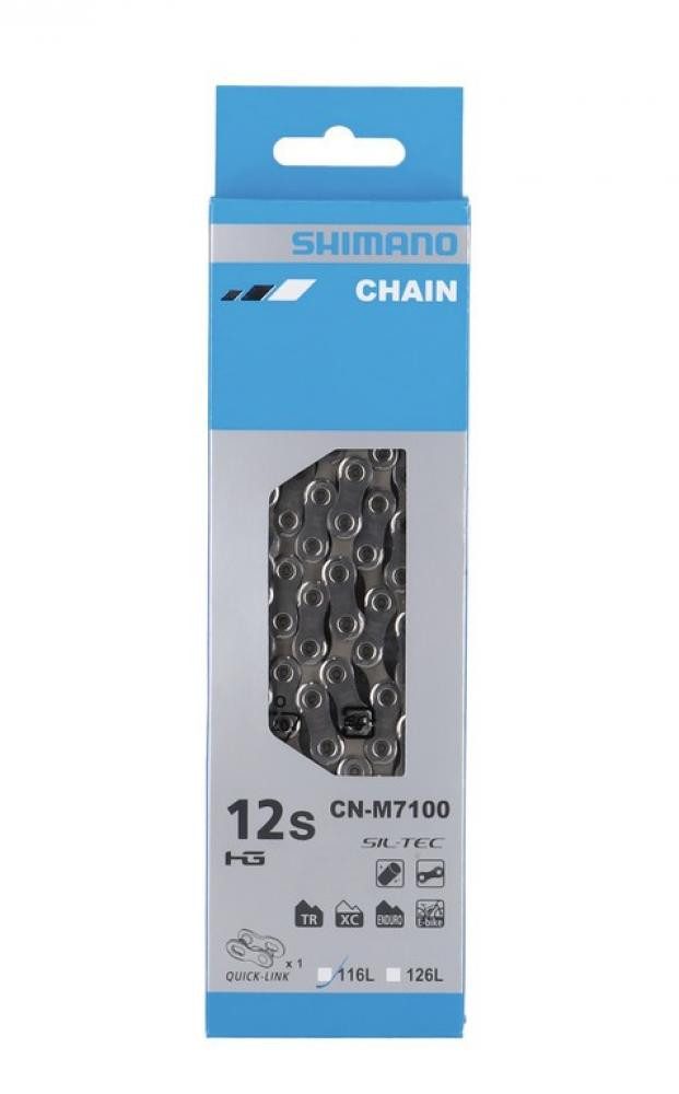 Shimano Fahrradkette Shimano SLX CN-M7100 Kette 12-fach - 116 Glieder, Quick-Link