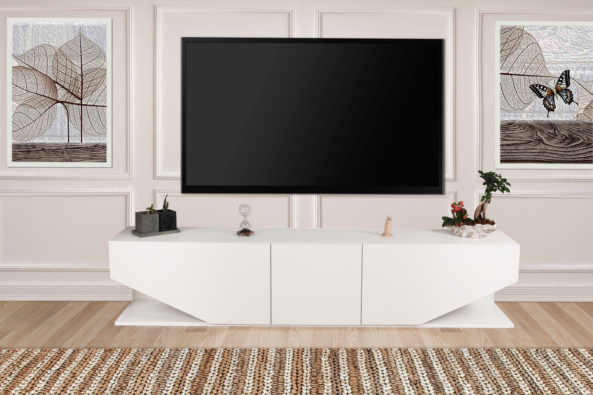 Skye Decor TV-Schrank Schränke, 40x180x30 cm, 100% Melaminbeschichtete Partikelplatte