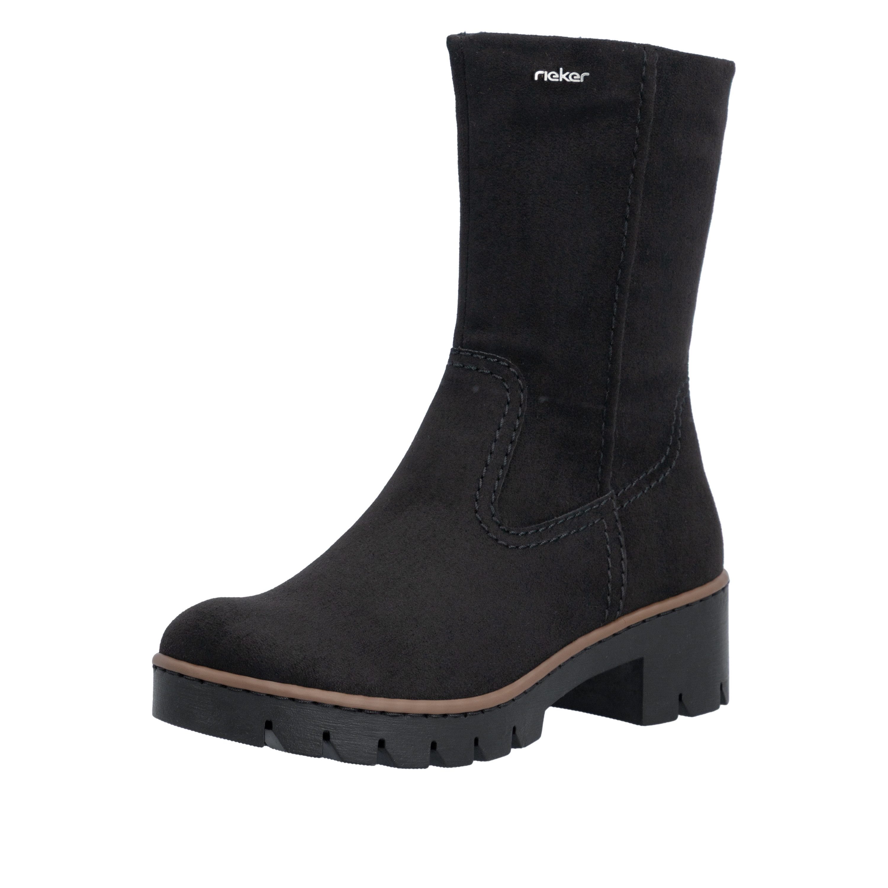 Rieker Stiefelette Klassik-Boots mit Blockabsatz und Reißverschluss