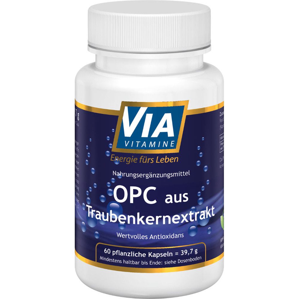 Via Vitamine OPC aus Traubenkernextrakt Kapseln, 39,7 g