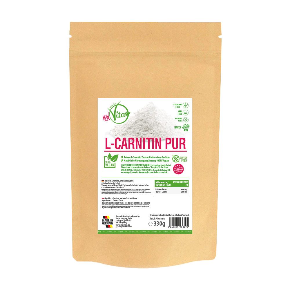 MeinVita MeinVita L-Carnitin PUR 330g - Made in Germany pur, 330 g