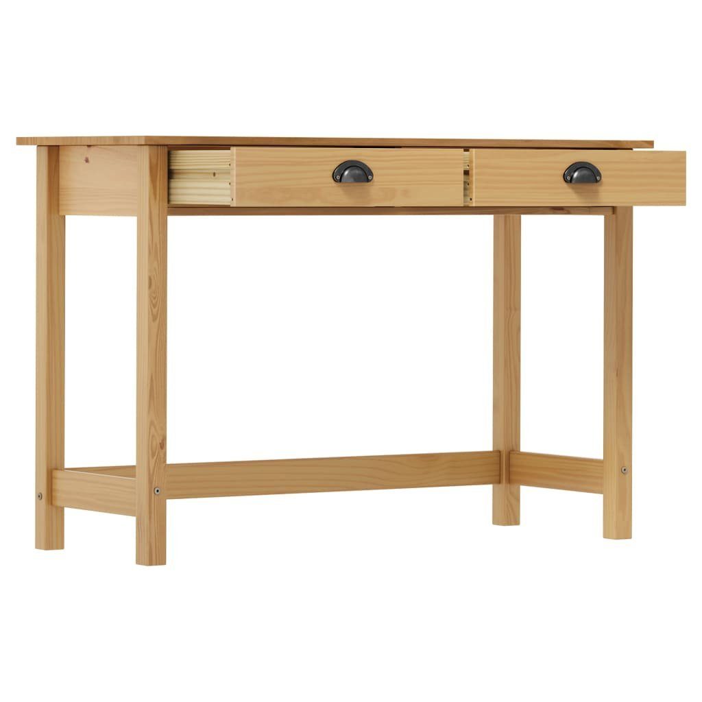 2 (1-St) 110×45×74 mit Konsolentisch cm Schubladen Kiefernholz Beistelltisch Hill furnicato