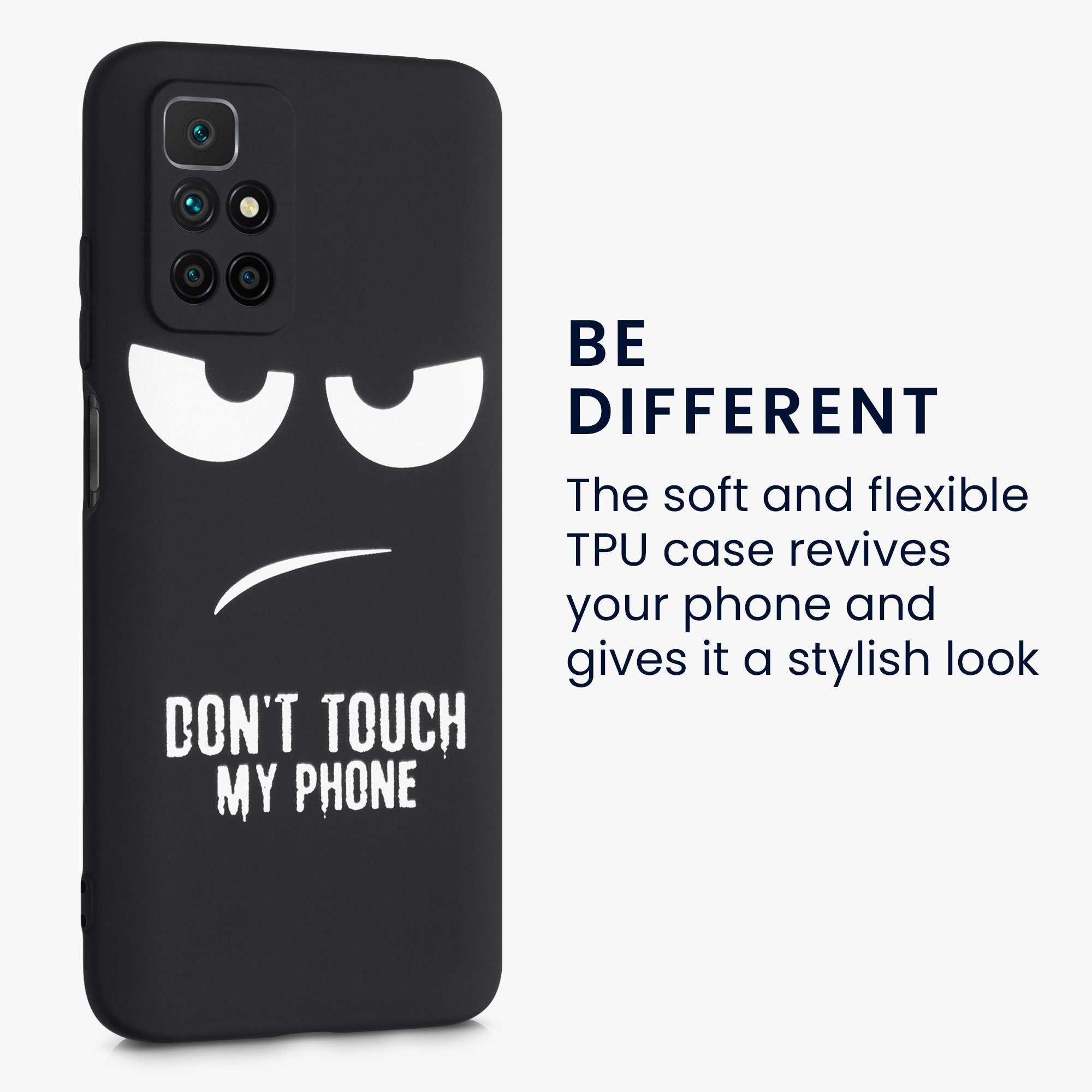 kwmobile Handyhülle Hülle für Xiaomi Redmi 10 (2021 / 2022), Handyhülle Silikon Case